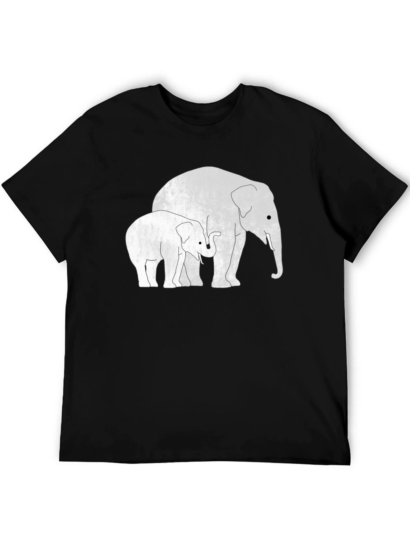 Elephant Family Black T-Shirt