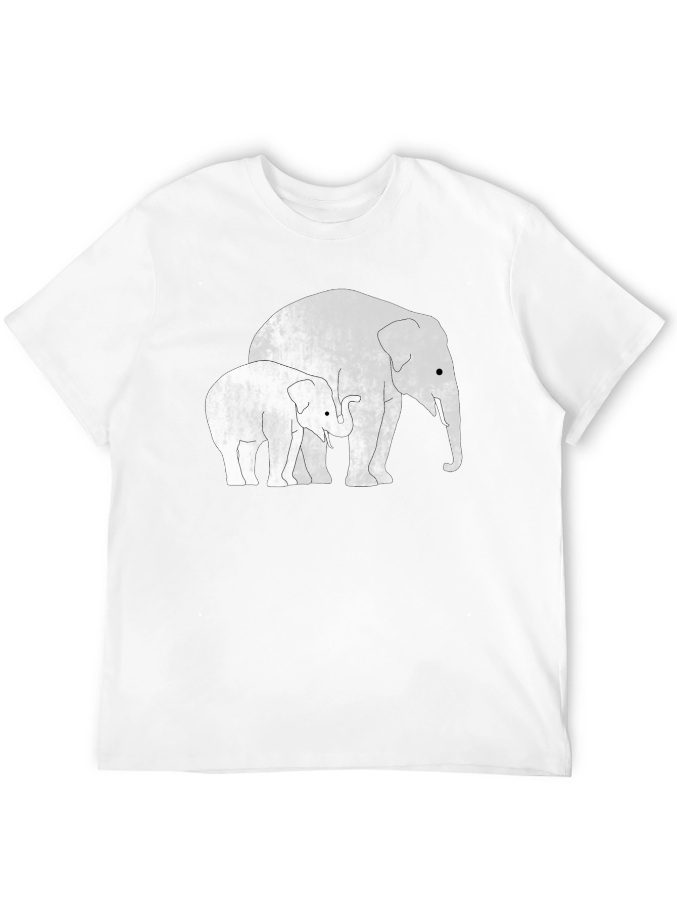 Elephant Family Black T-Shirt