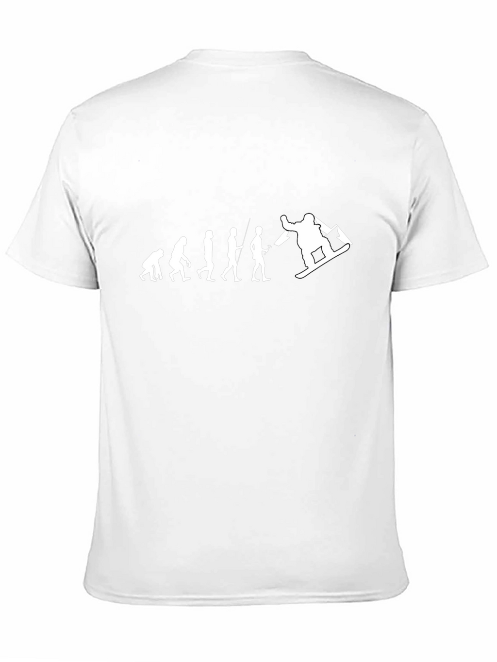 Snowboard Evolution T-Shirt - Black Cotton Tee