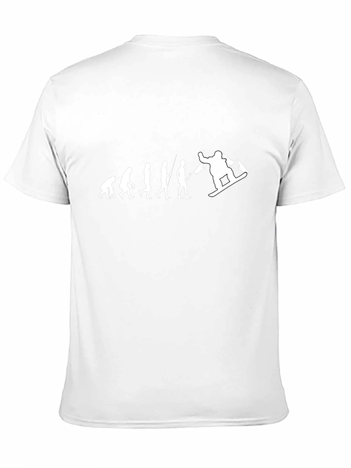 Snowboard Evolution T-Shirt - Black Cotton Tee
