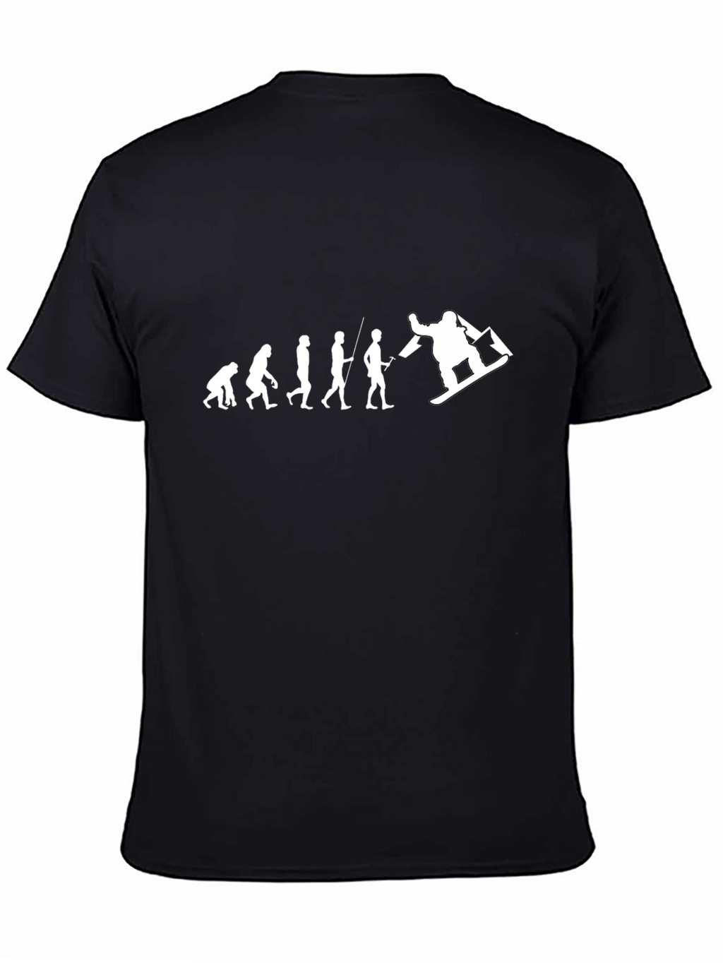 Snowboard Evolution T-Shirt - Black Cotton Tee