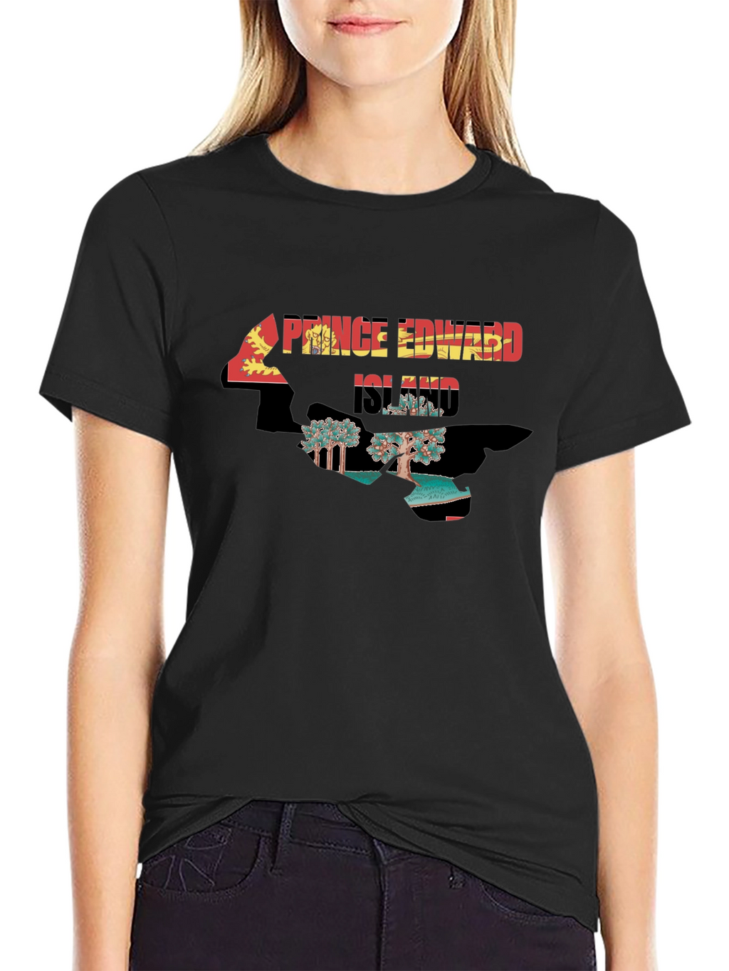 Prince Edward Island T-Shirt Black Tee