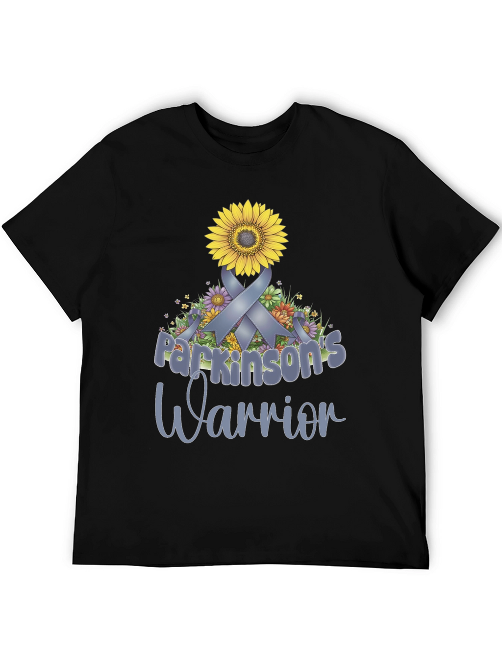 Parkinsons Warrior Sunflower Ribbon T-Shirt
