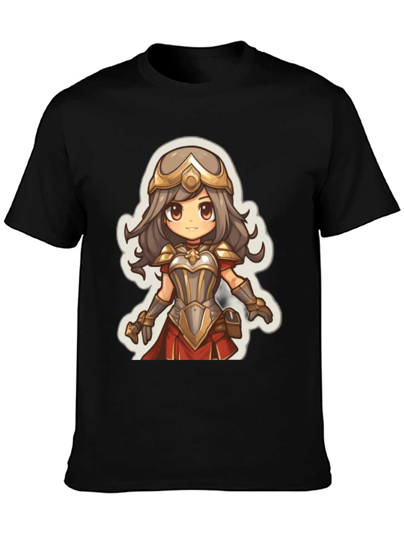 Anime Warrior Graphic Tee - Soft Cotton Blend