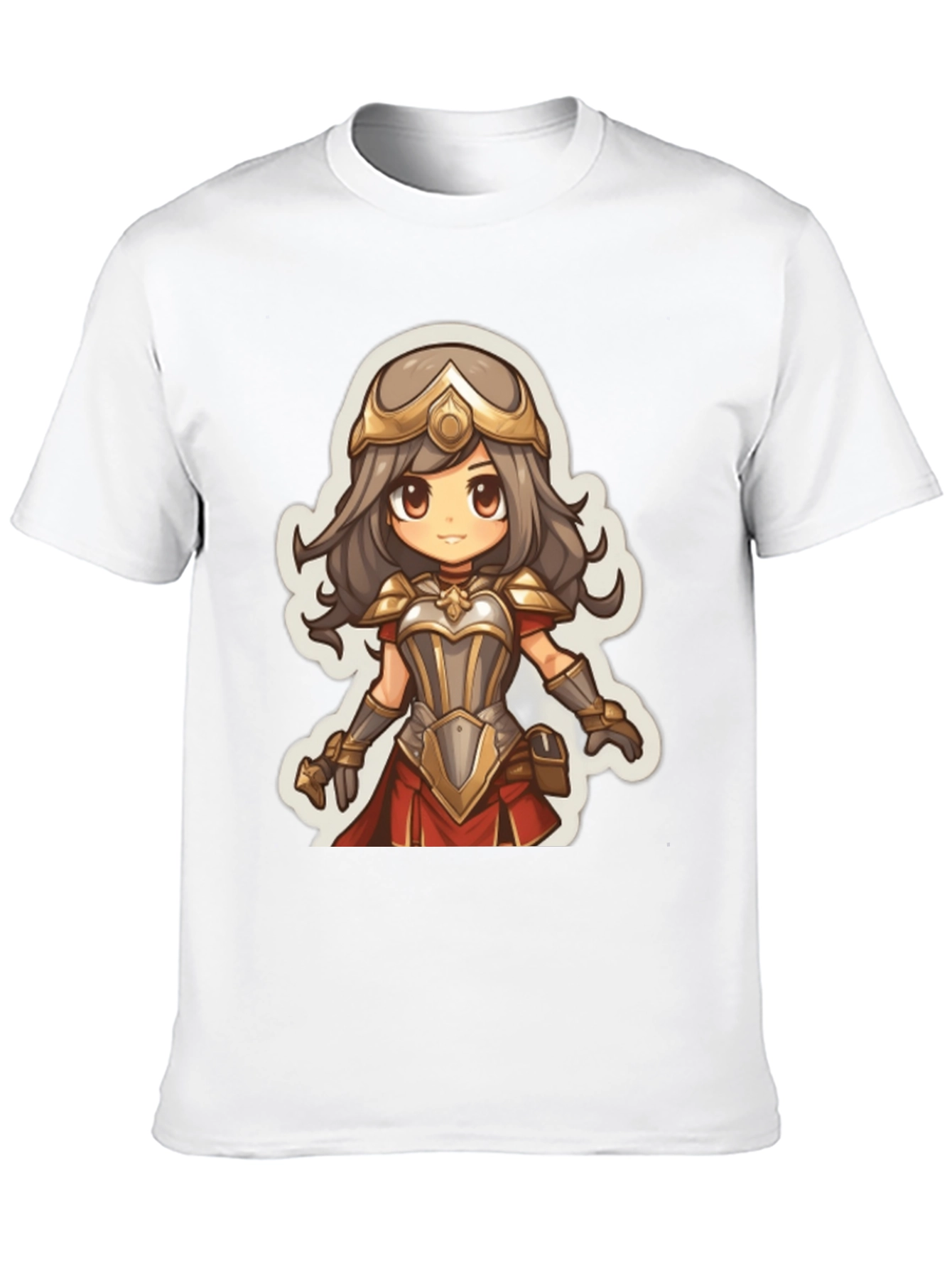 Anime Warrior Graphic Tee - Soft Cotton Blend