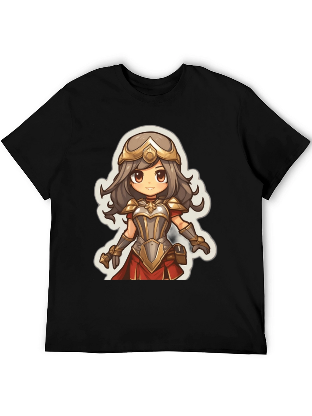 Anime Warrior Graphic Tee - Soft Cotton Blend