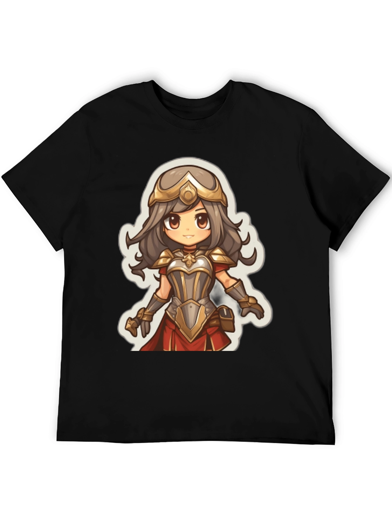 Anime Warrior Graphic Tee - Soft Cotton Blend