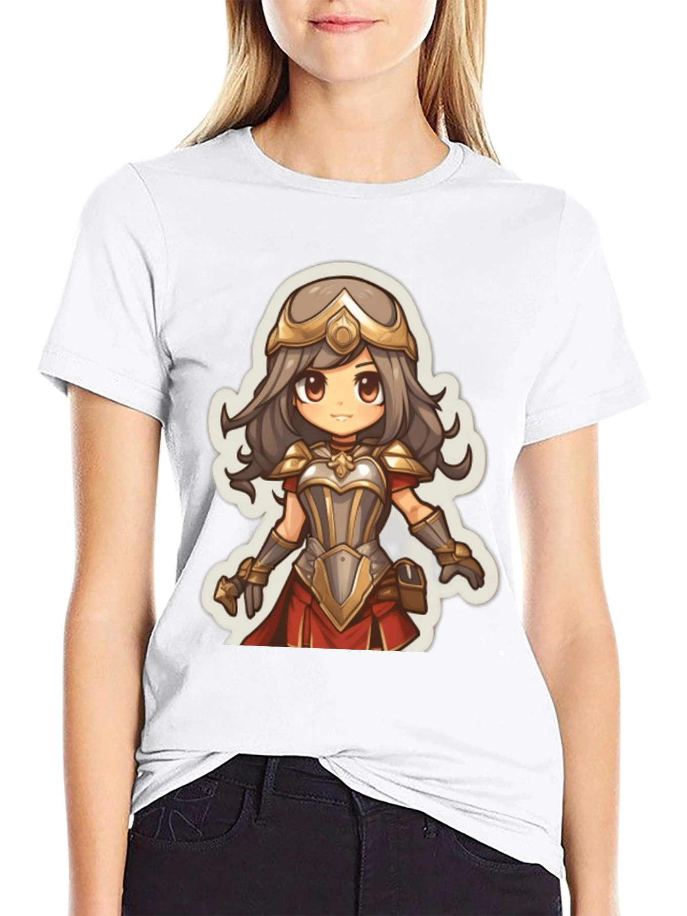 Anime Warrior Graphic Tee - Soft Cotton Blend