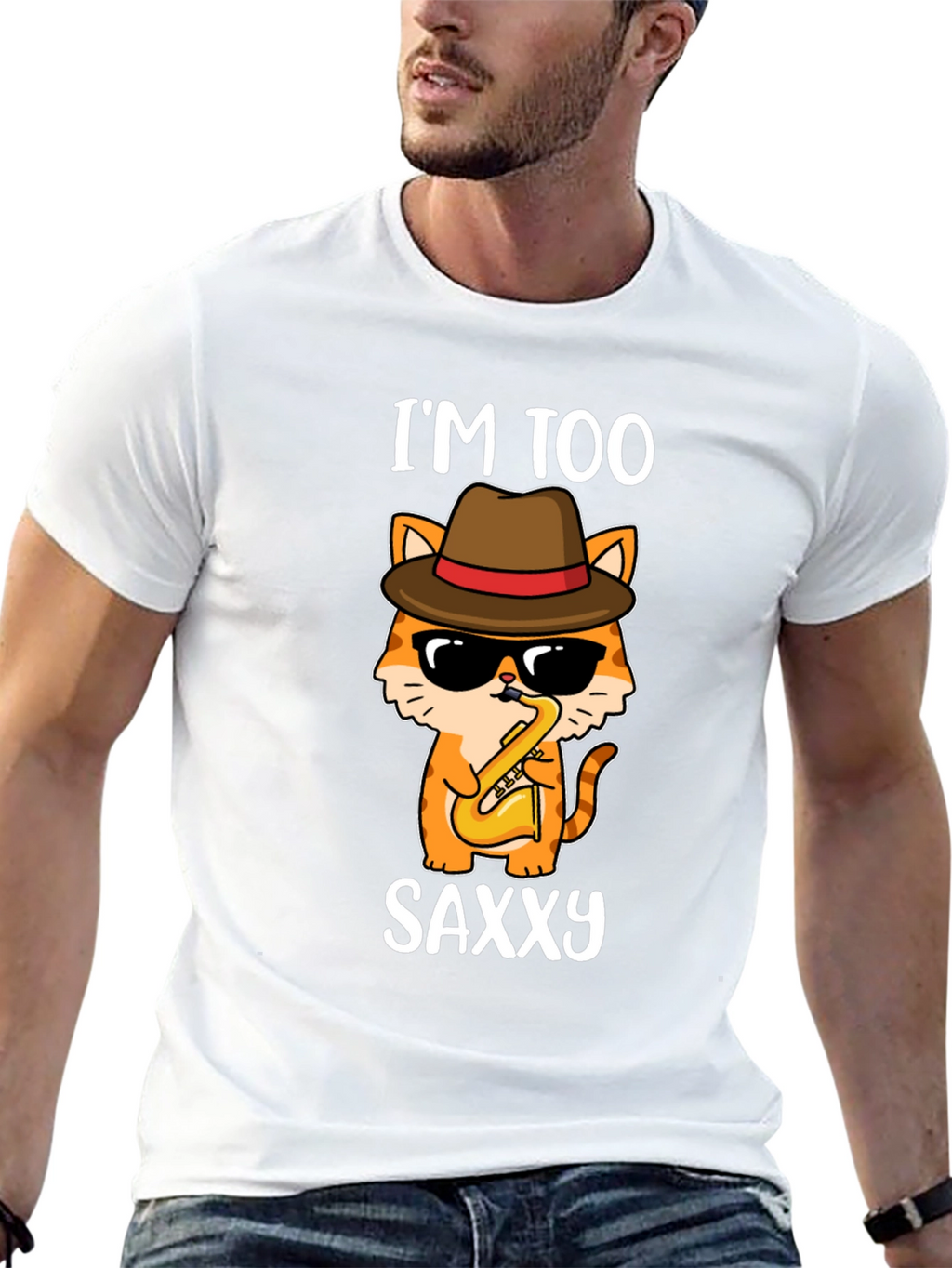 Im Too Saxxy Cat T-Shirt