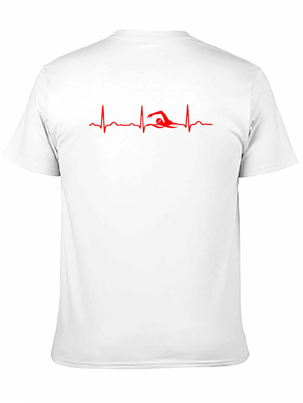 Swimmer Heartbeat Black T-Shirt
