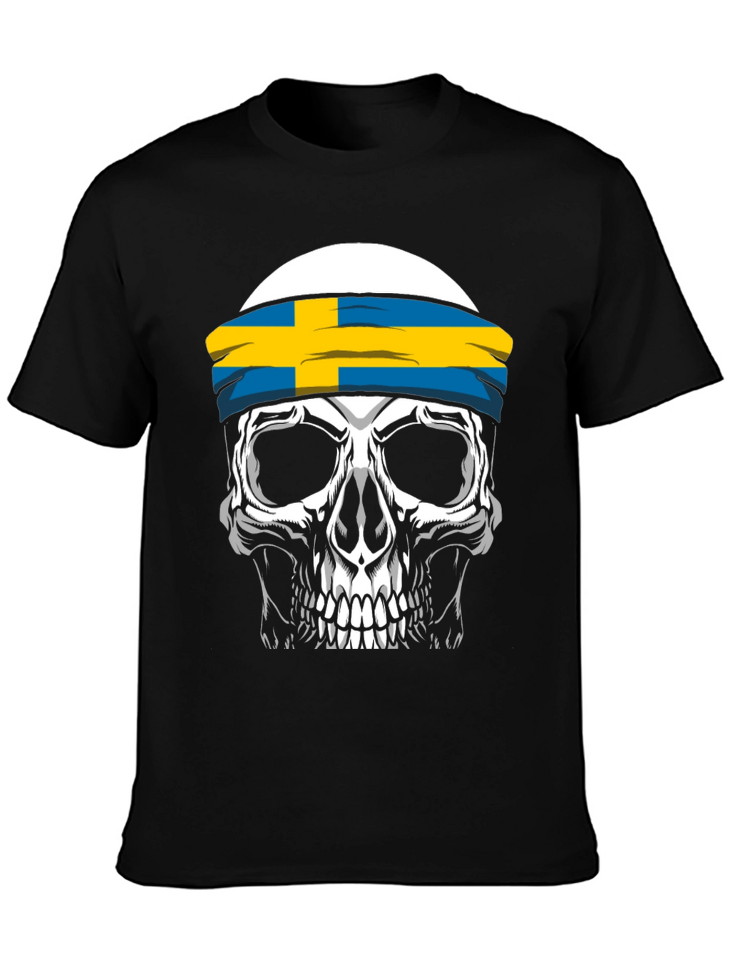 Skull Sweden Flag T-Shirt