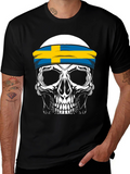 Skull Sweden Flag T-Shirt