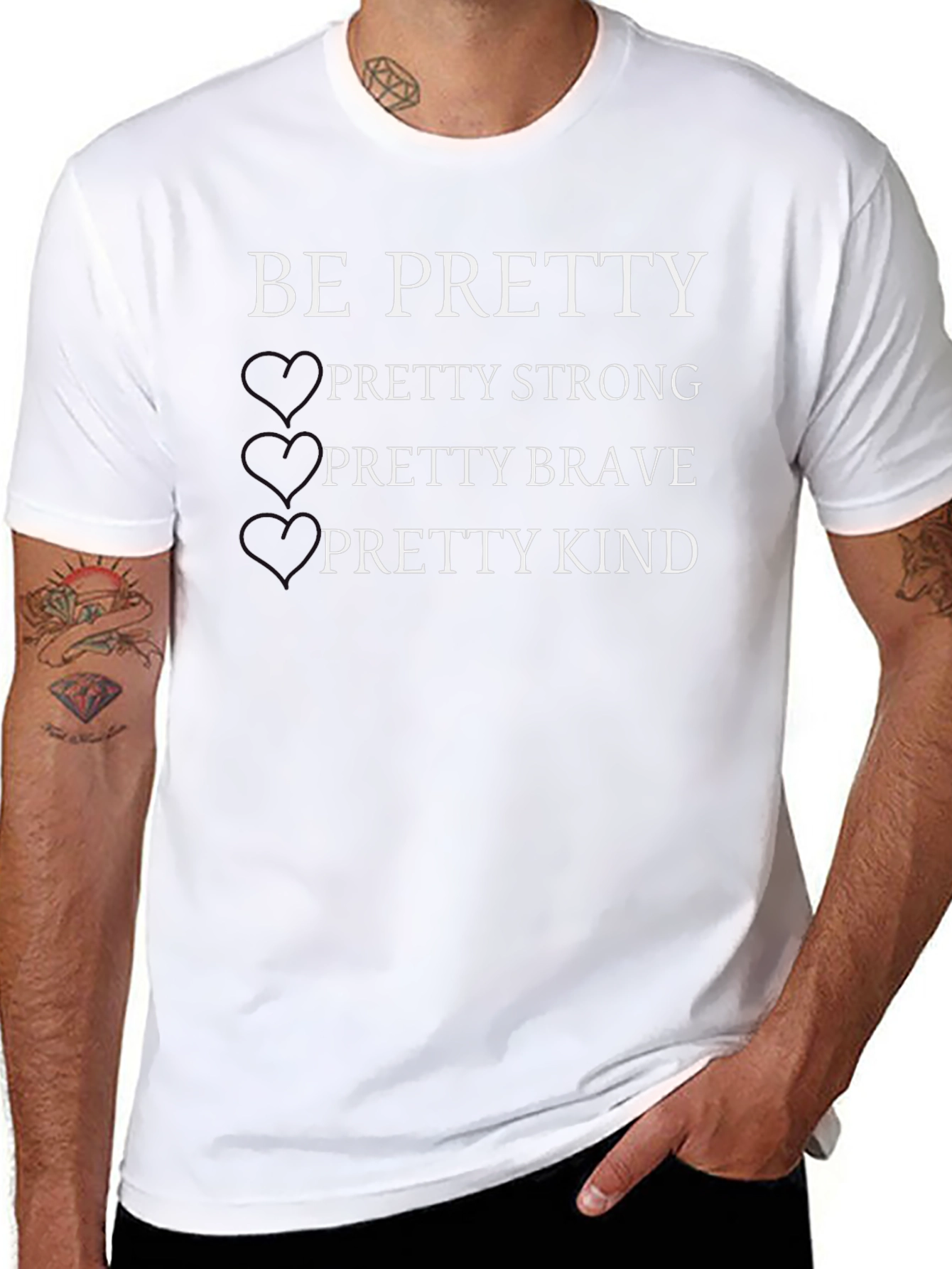 Be Pretty Black Graphic T-Shirt