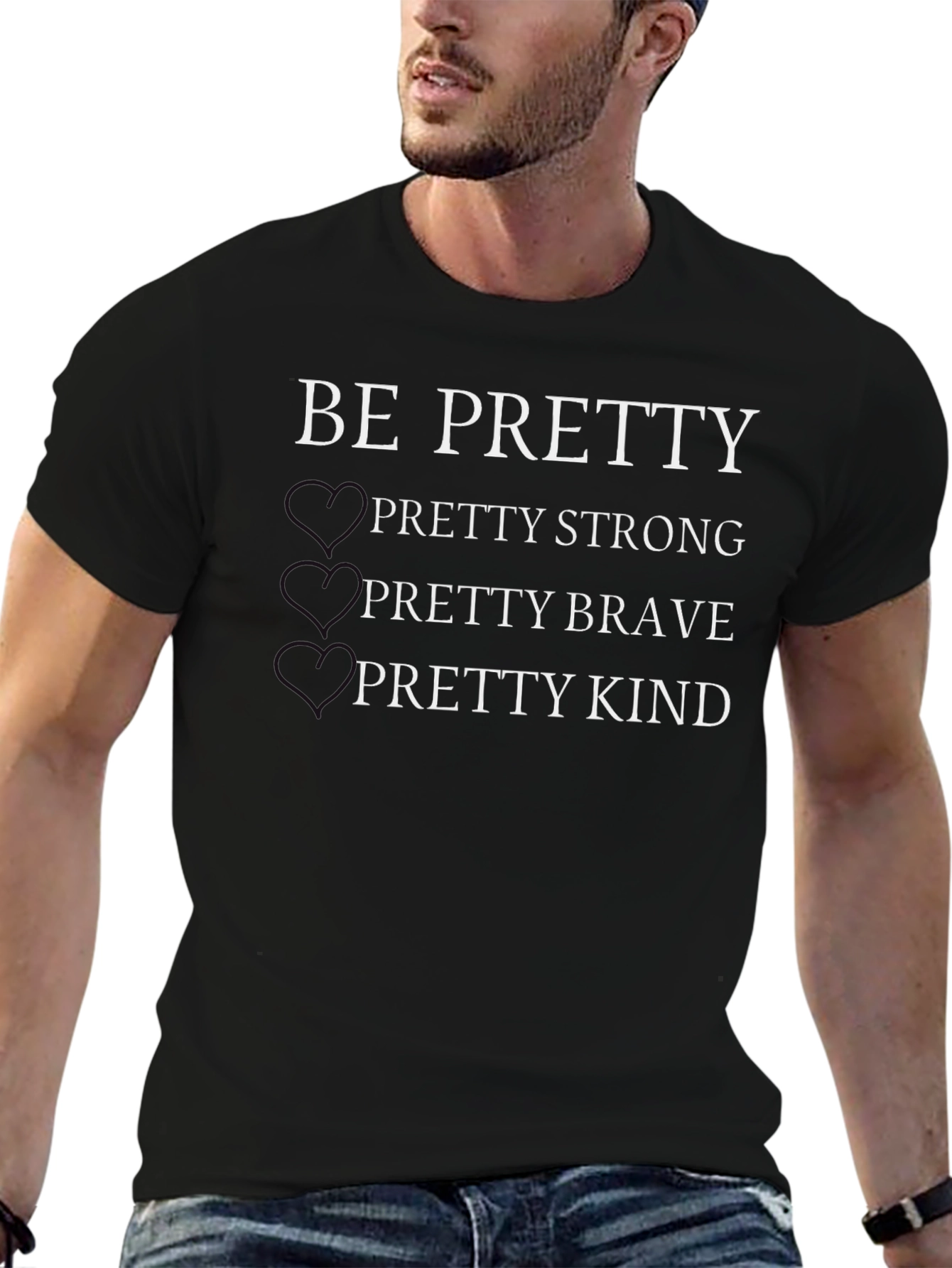 Be Pretty Black Graphic T-Shirt