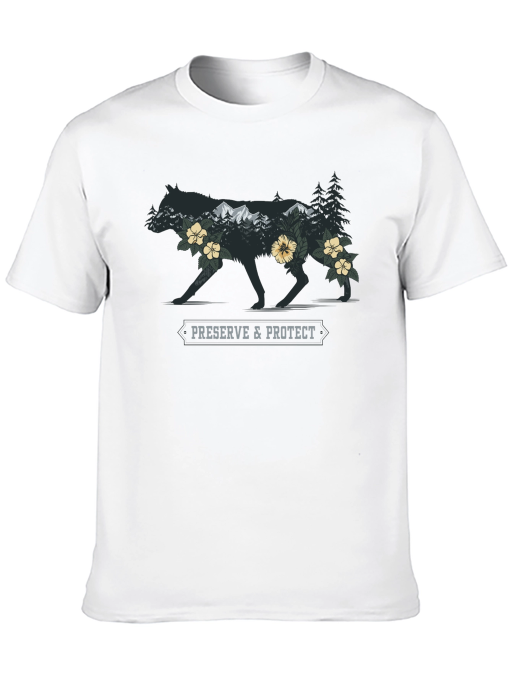 Nature Wolf Graphic Tee