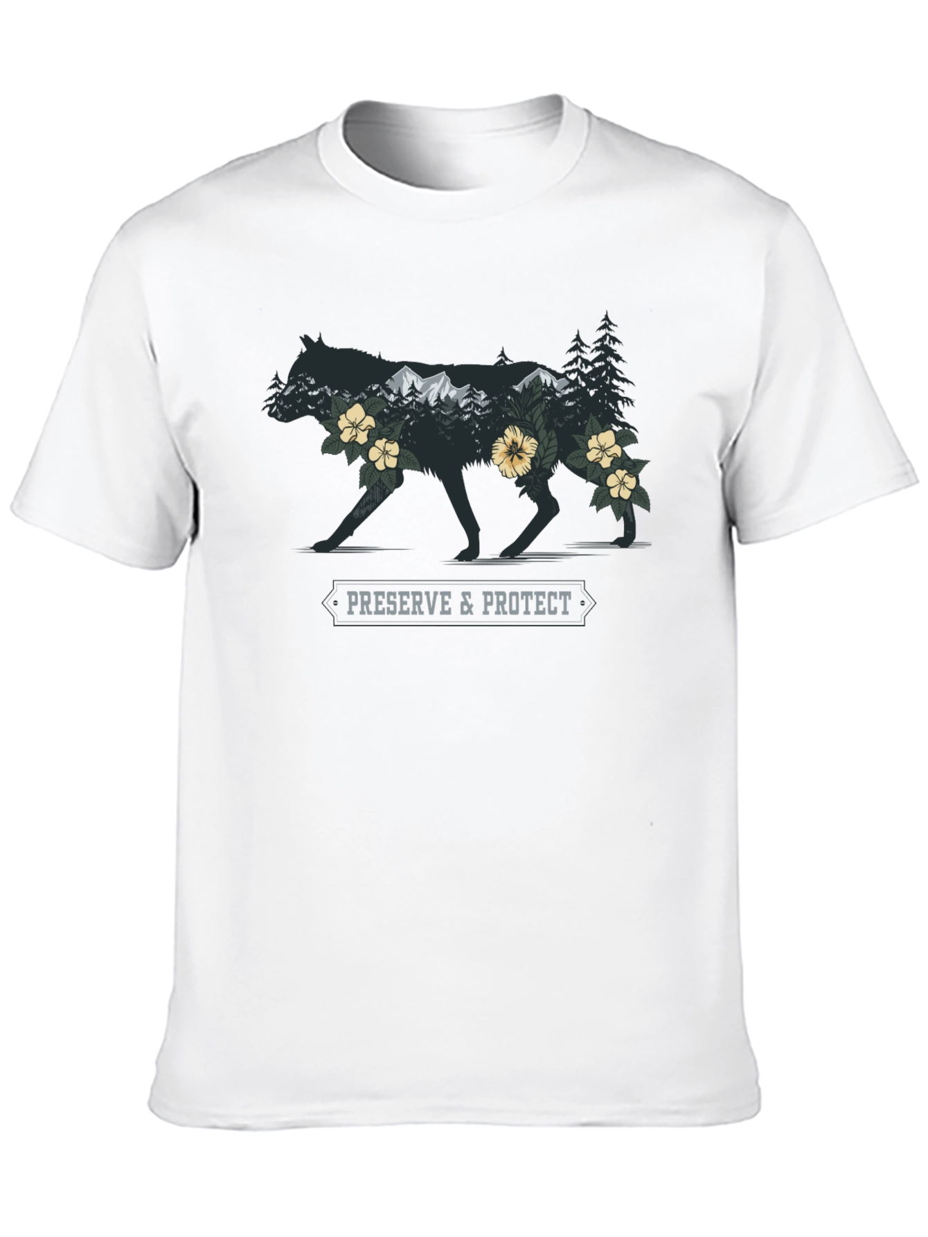 Nature Wolf Graphic Tee