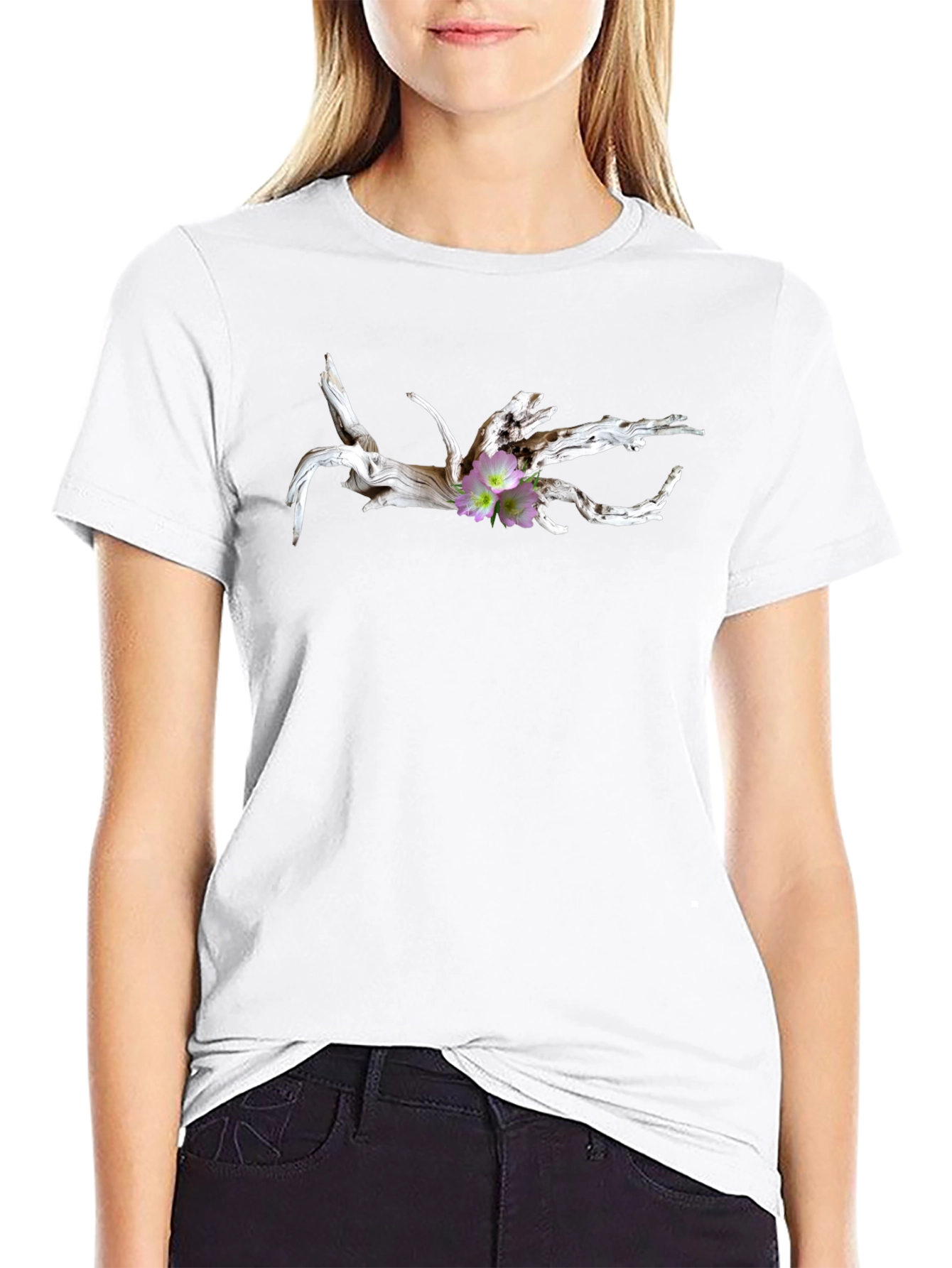 Driftwood Flower Graphic T-Shirt