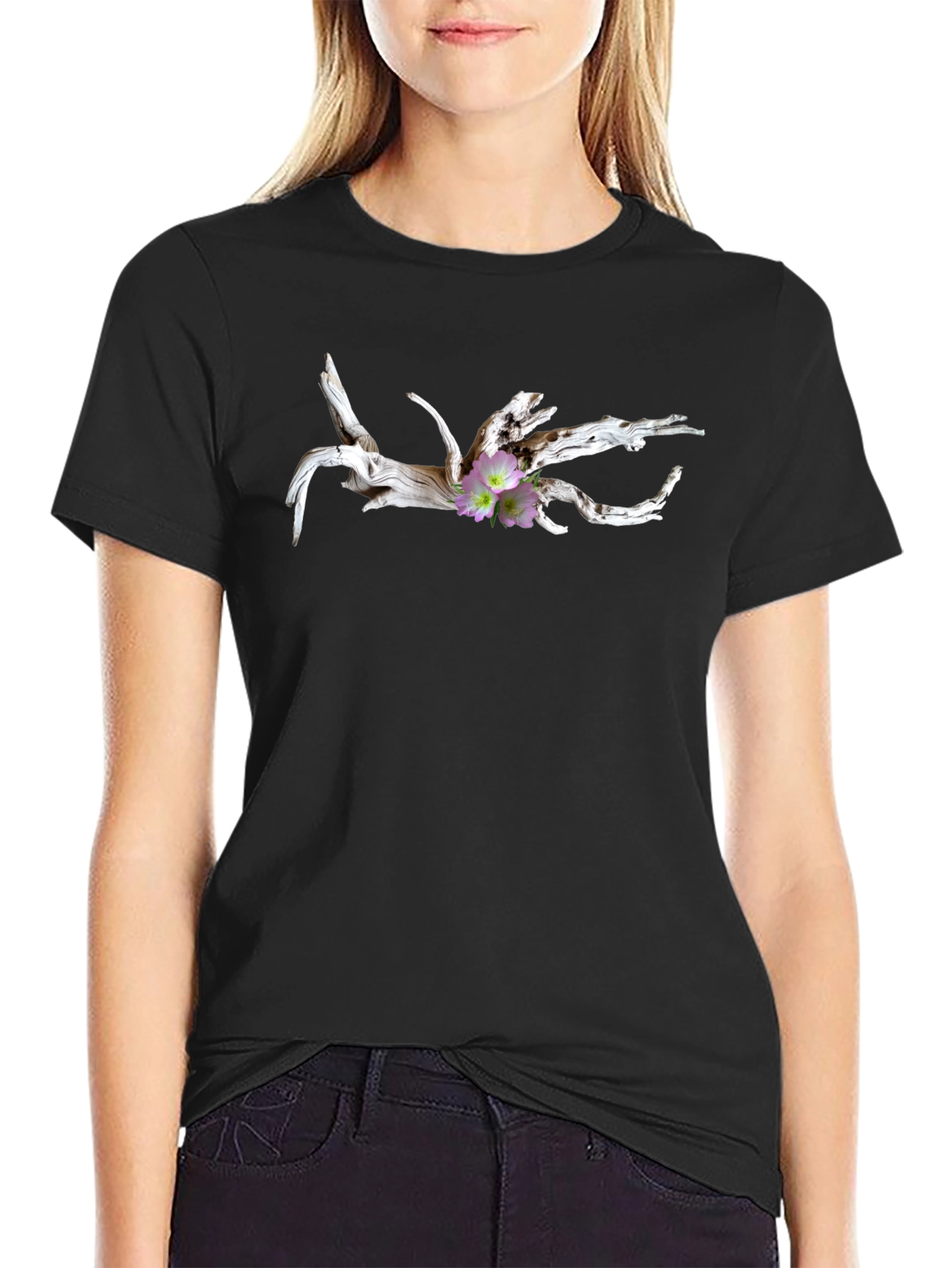 Driftwood Flower Graphic T-Shirt
