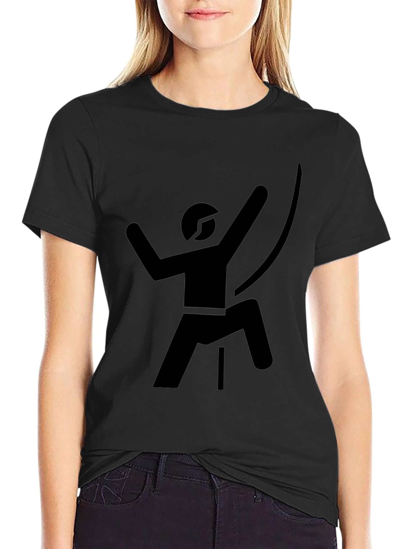 Climbing Silhouette Tee - Black