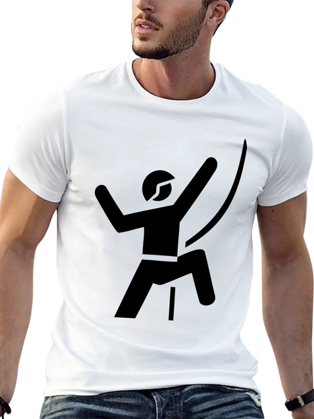 Climbing Silhouette Tee - Black