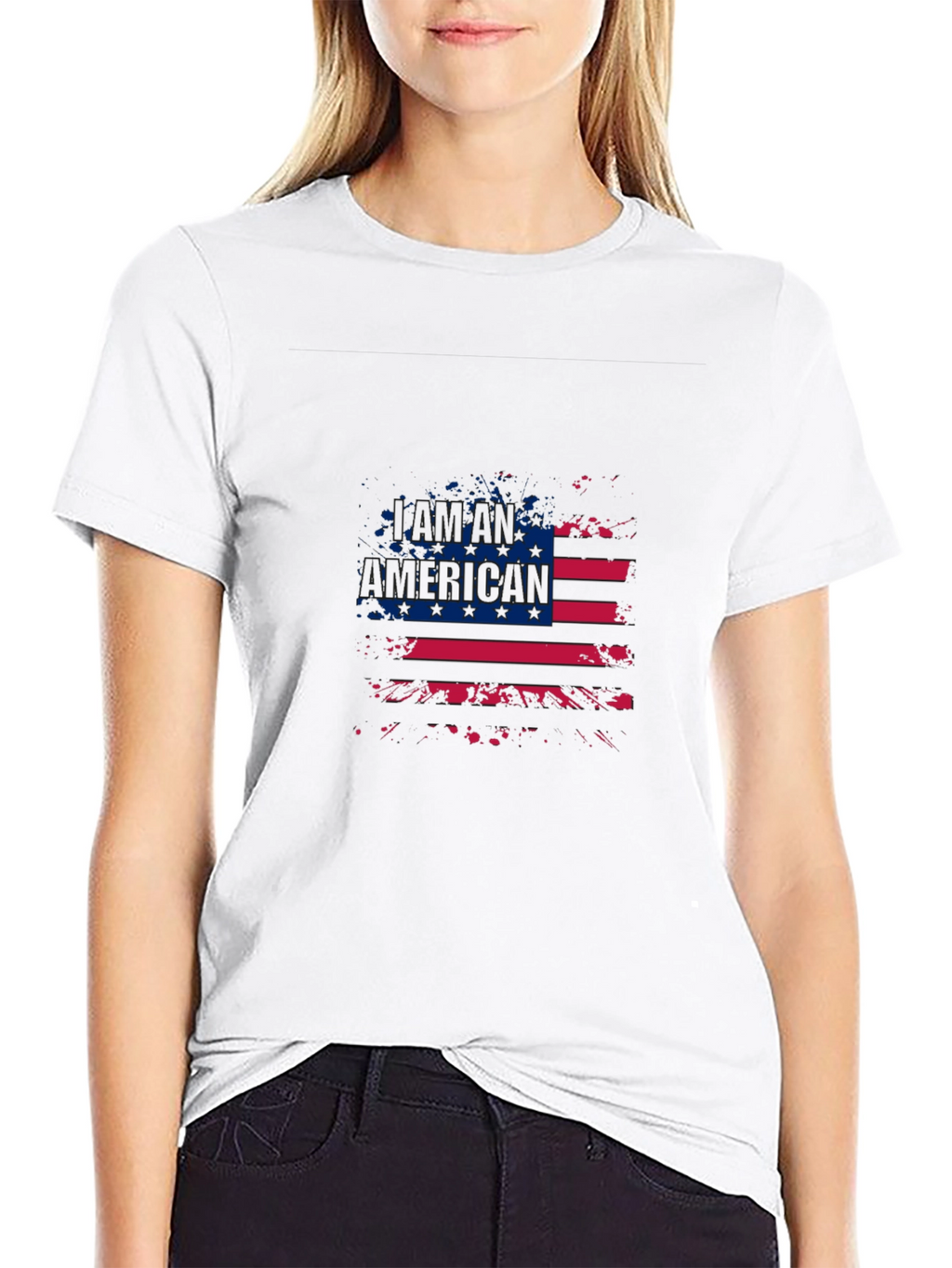 American Flag Graphic T-Shirt Patriotic Design