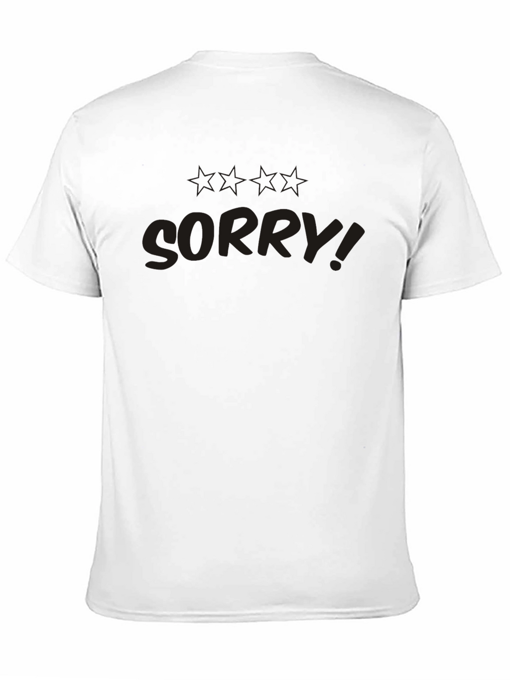 Black Too Late Im Sorry Graphic Tee