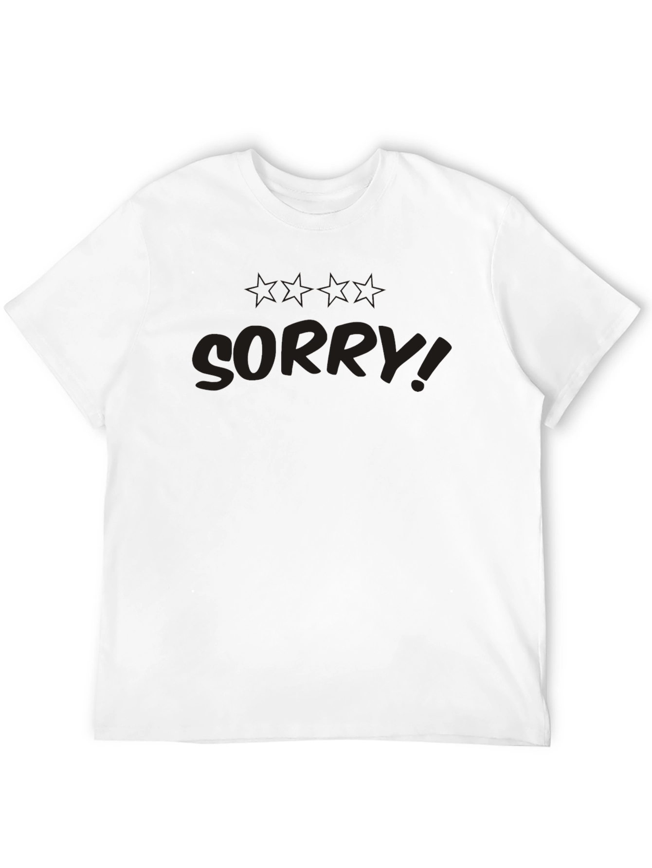 Black Too Late Im Sorry Graphic Tee