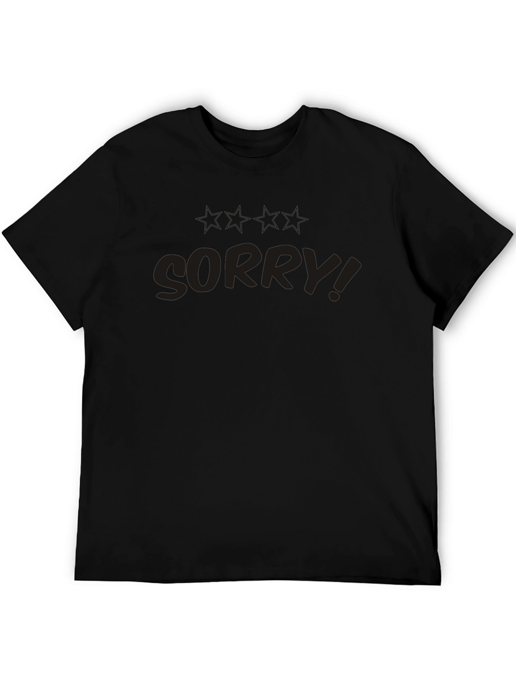Black Too Late Im Sorry Graphic Tee