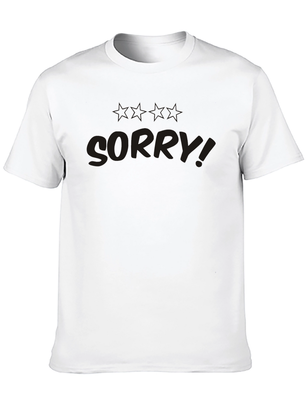 Black Too Late Im Sorry Graphic Tee