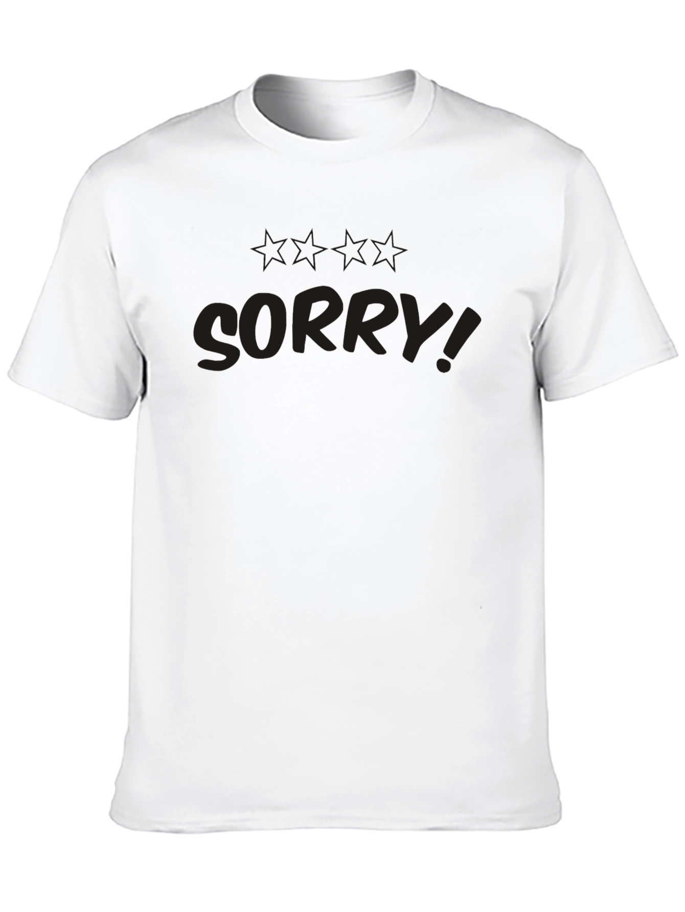 Black Too Late Im Sorry Graphic Tee