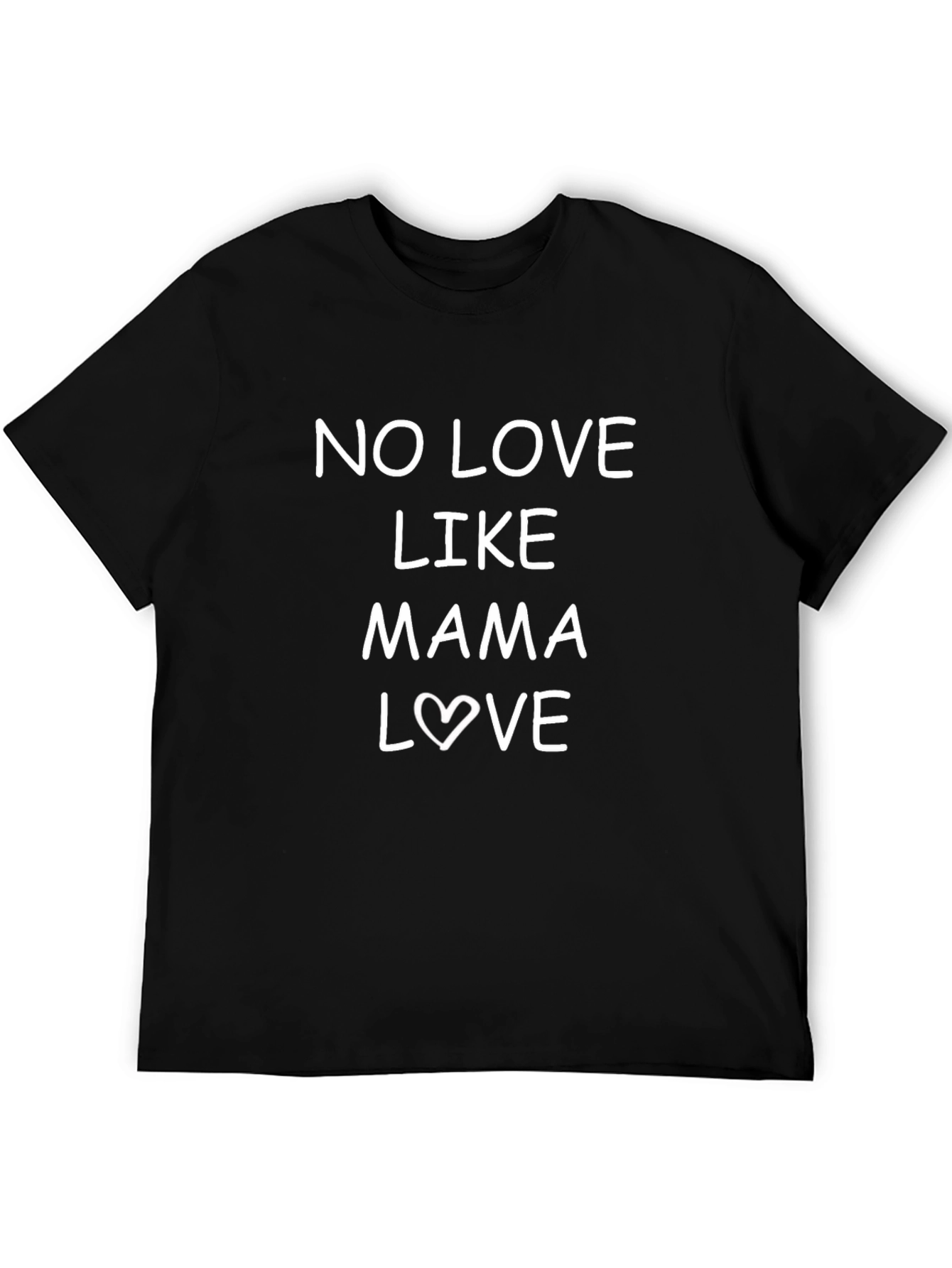 Mama Love Graphic Tee - Black Cotton T-Shirt