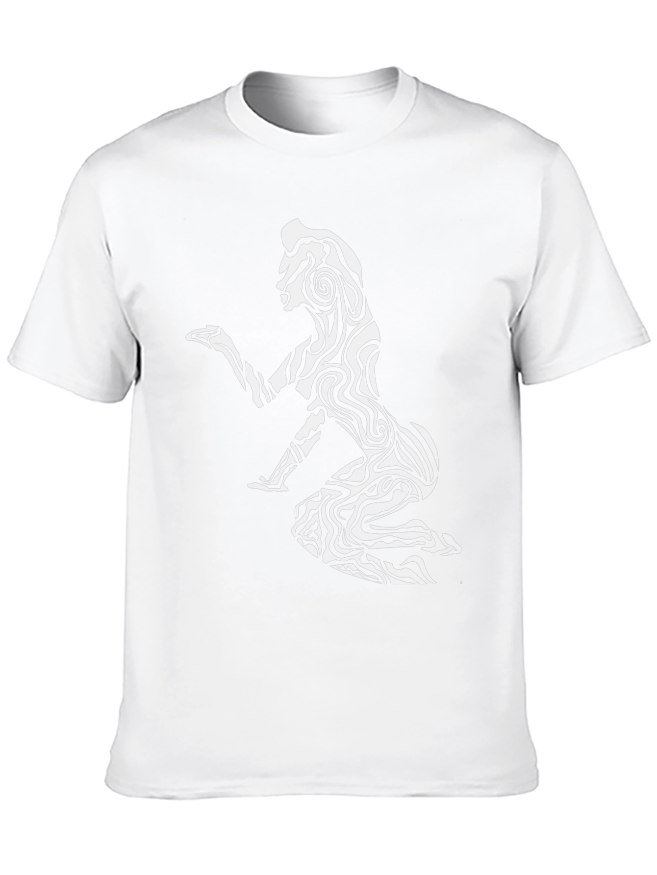 Abstract Zebra Woman Graphic Black T-Shirt