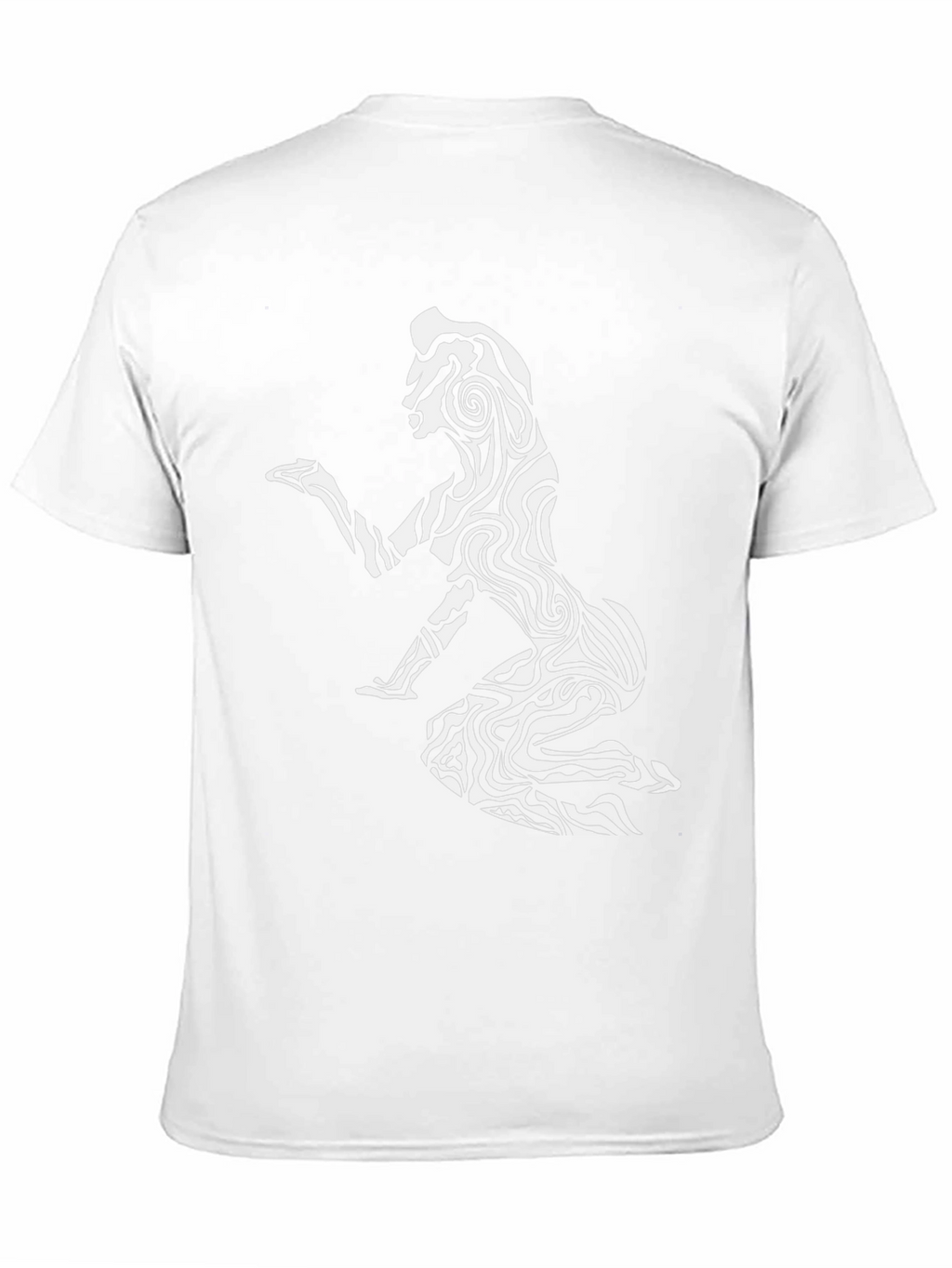 Abstract Zebra Woman Graphic Black T-Shirt