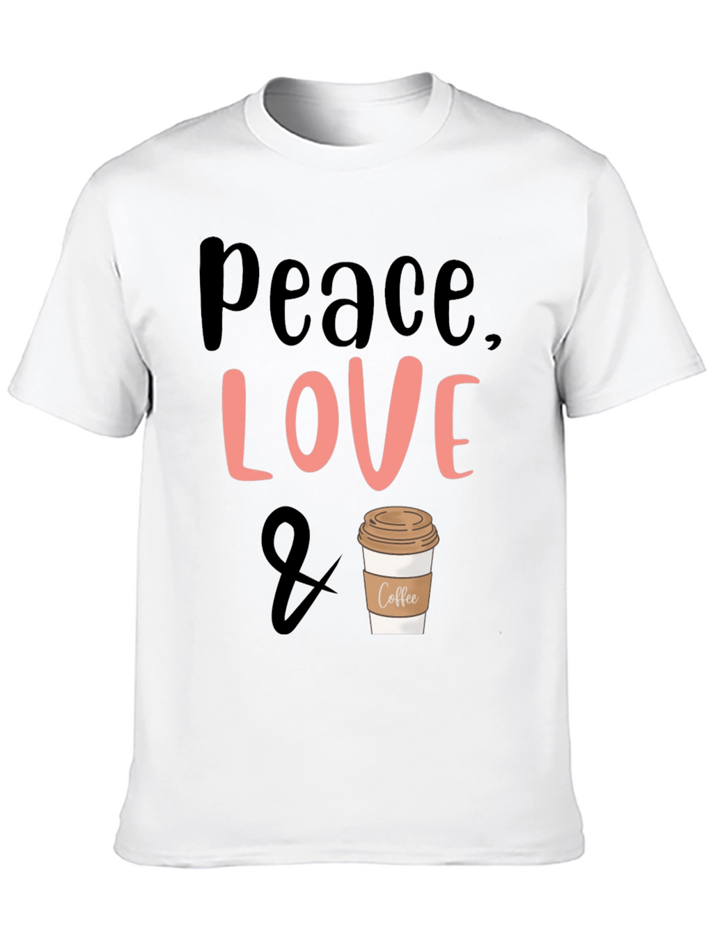Peace Love & Coffee Graphic Tee
