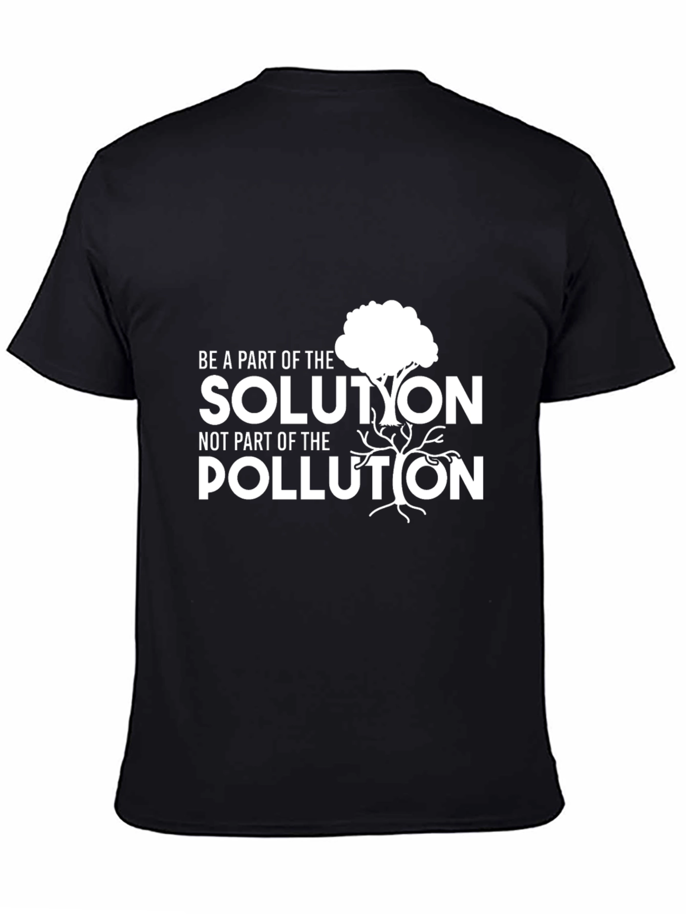 Eco-Friendly Graphic T-Shirt - Solution Not Pollution