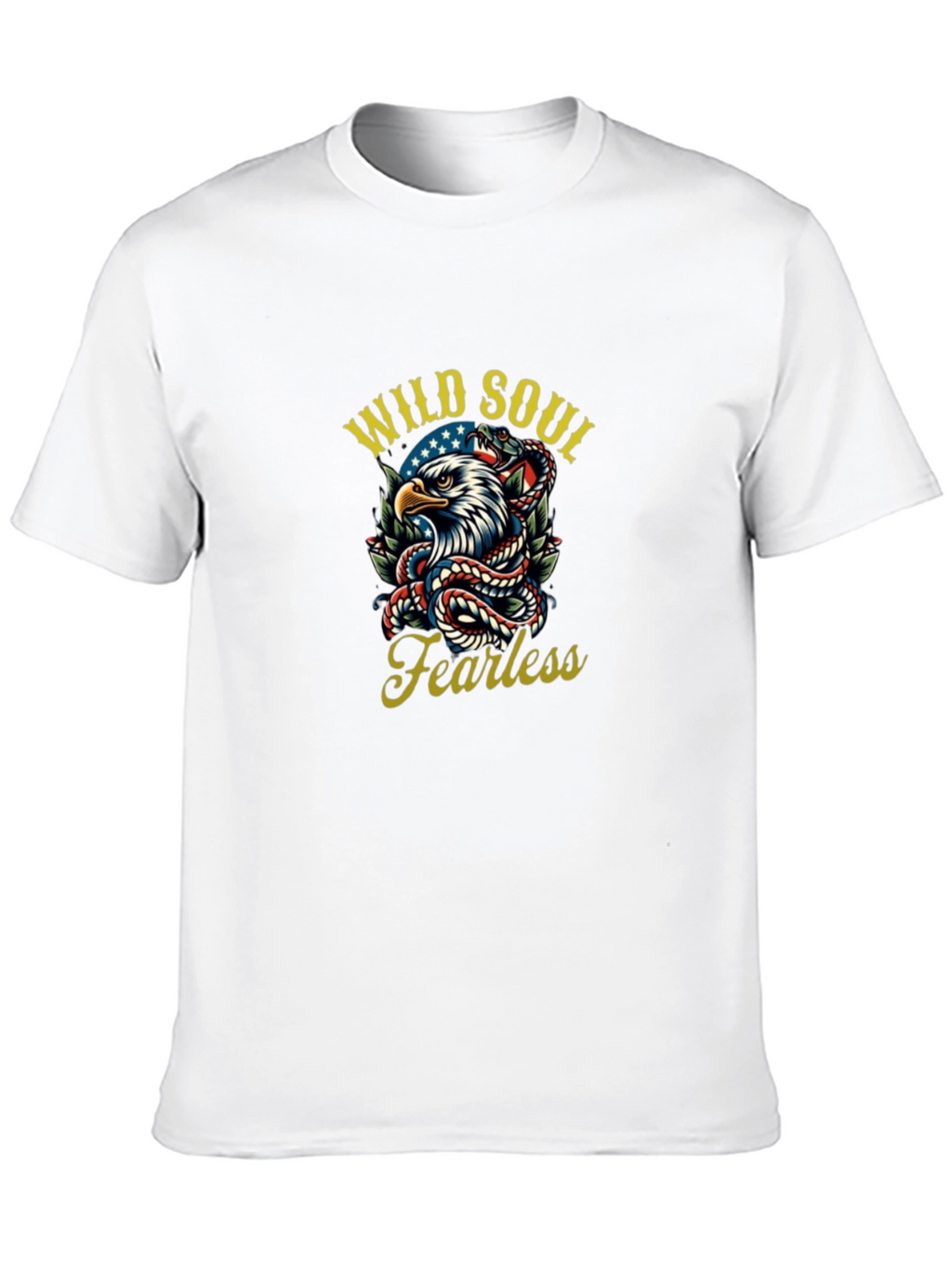 Wild Soul Fearless Eagle Snake Graphic Tee