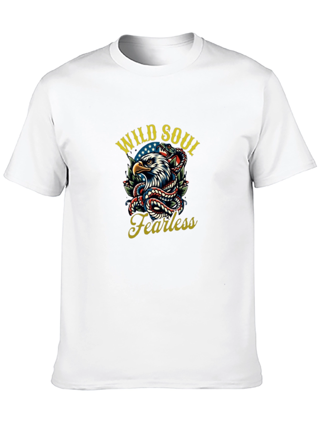 Wild Soul Fearless Eagle Snake Graphic Tee