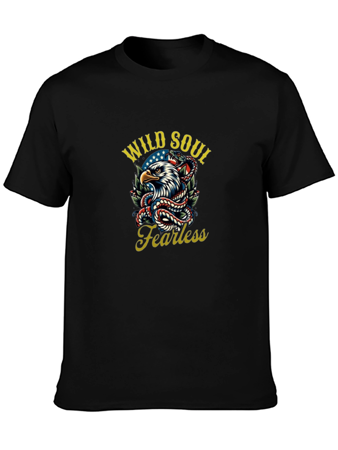 Wild Soul Fearless Eagle Snake Graphic Tee