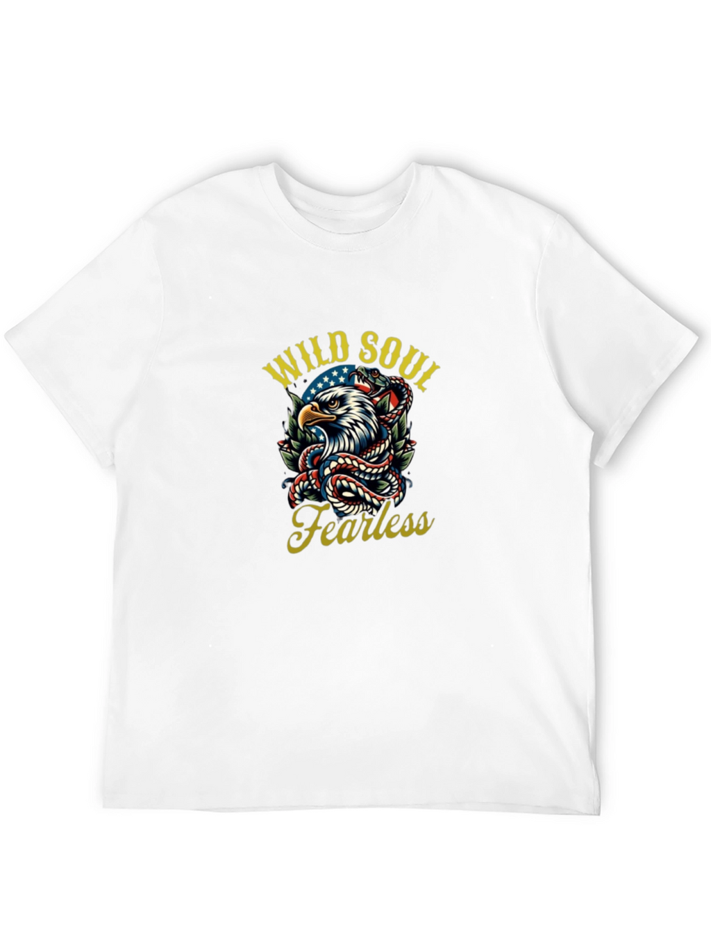 Wild Soul Fearless Eagle Snake Graphic Tee