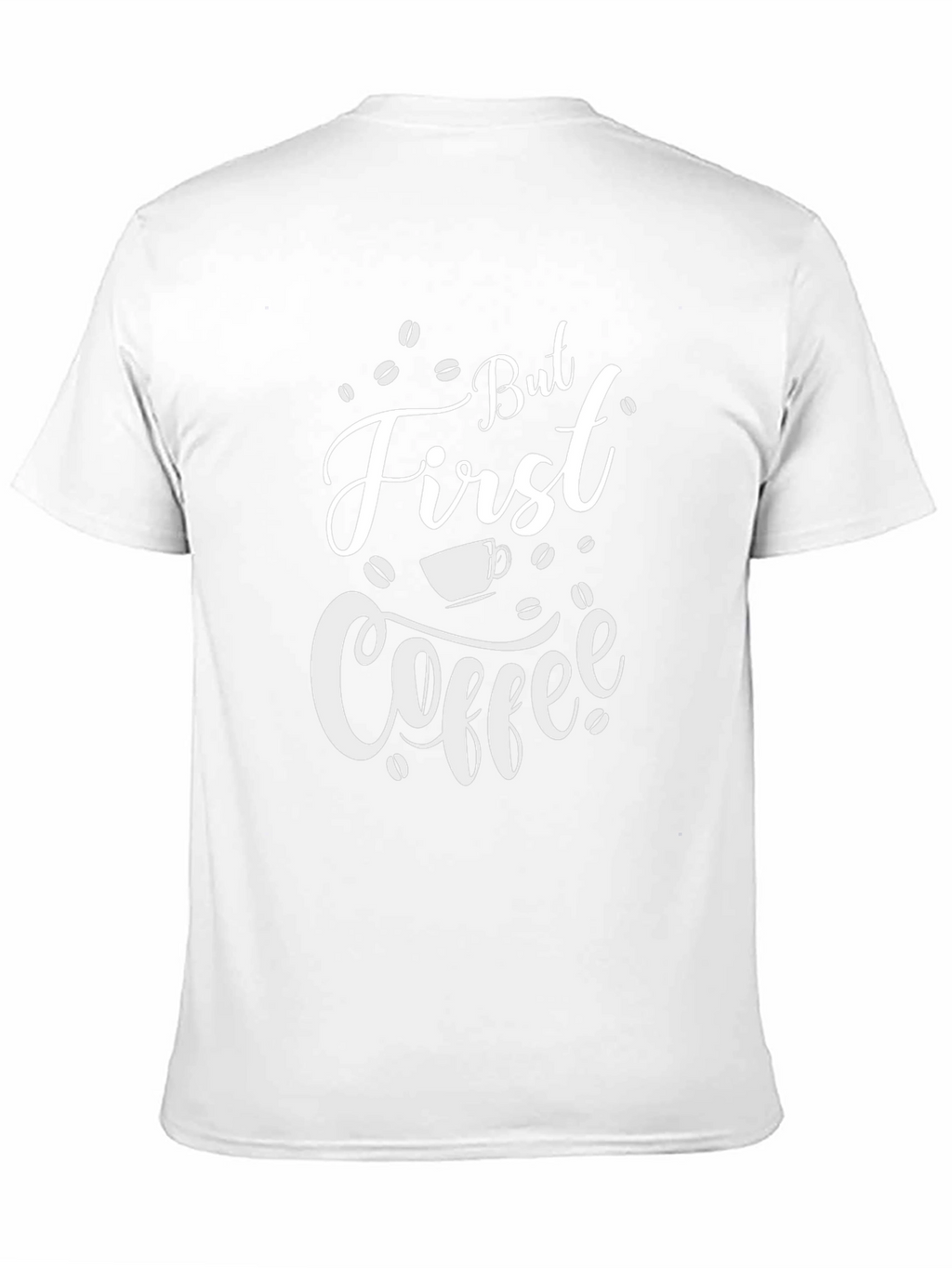 But First Coffee Graphic T-Shirt - Black Cotton Blend