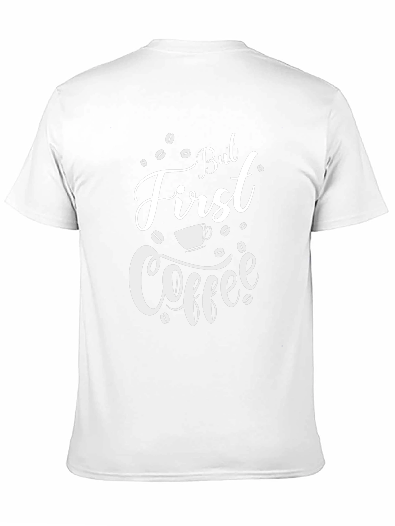 But First Coffee Graphic T-Shirt - Black Cotton Blend