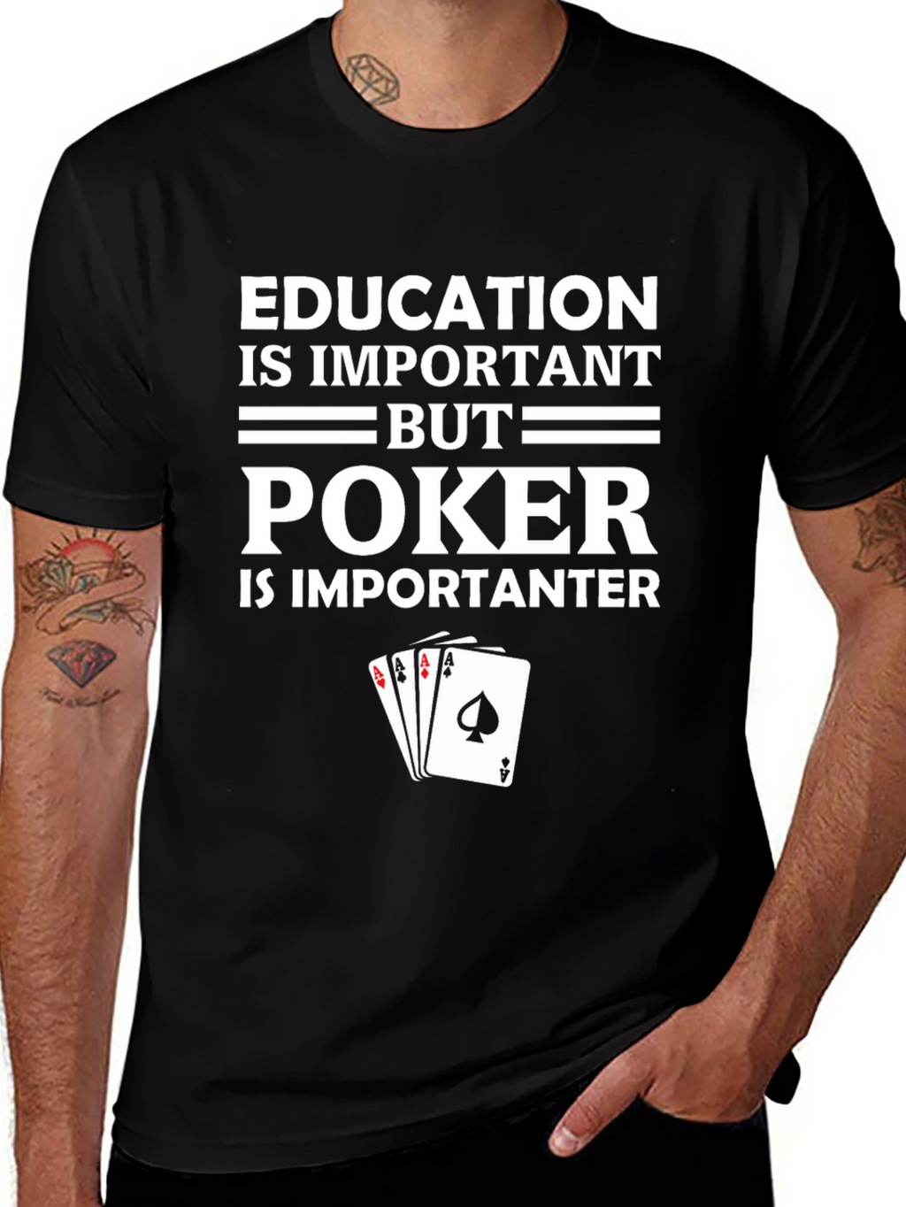 Poker Player Graphic T-Shirt
