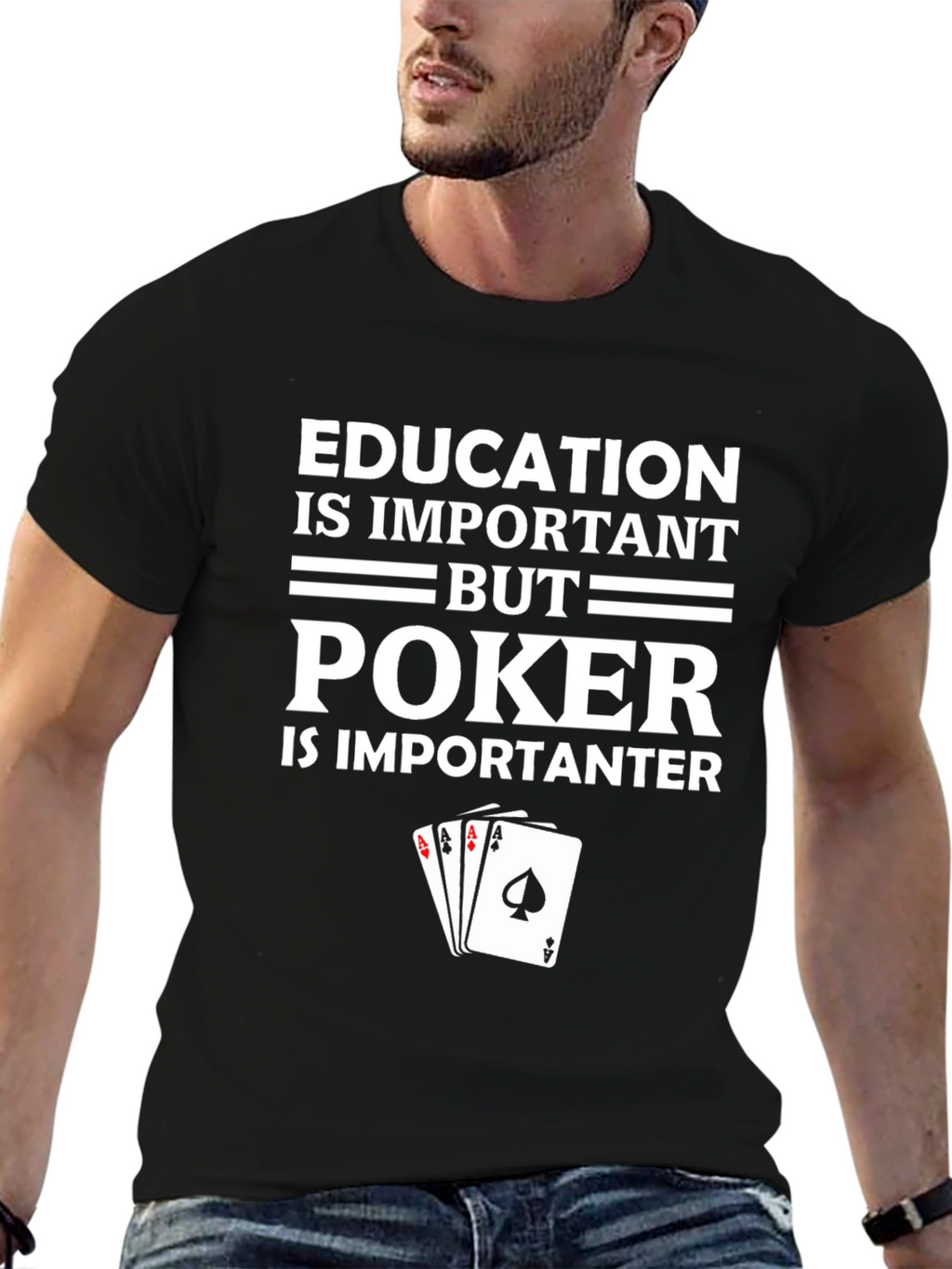 Poker Player Graphic T-Shirt