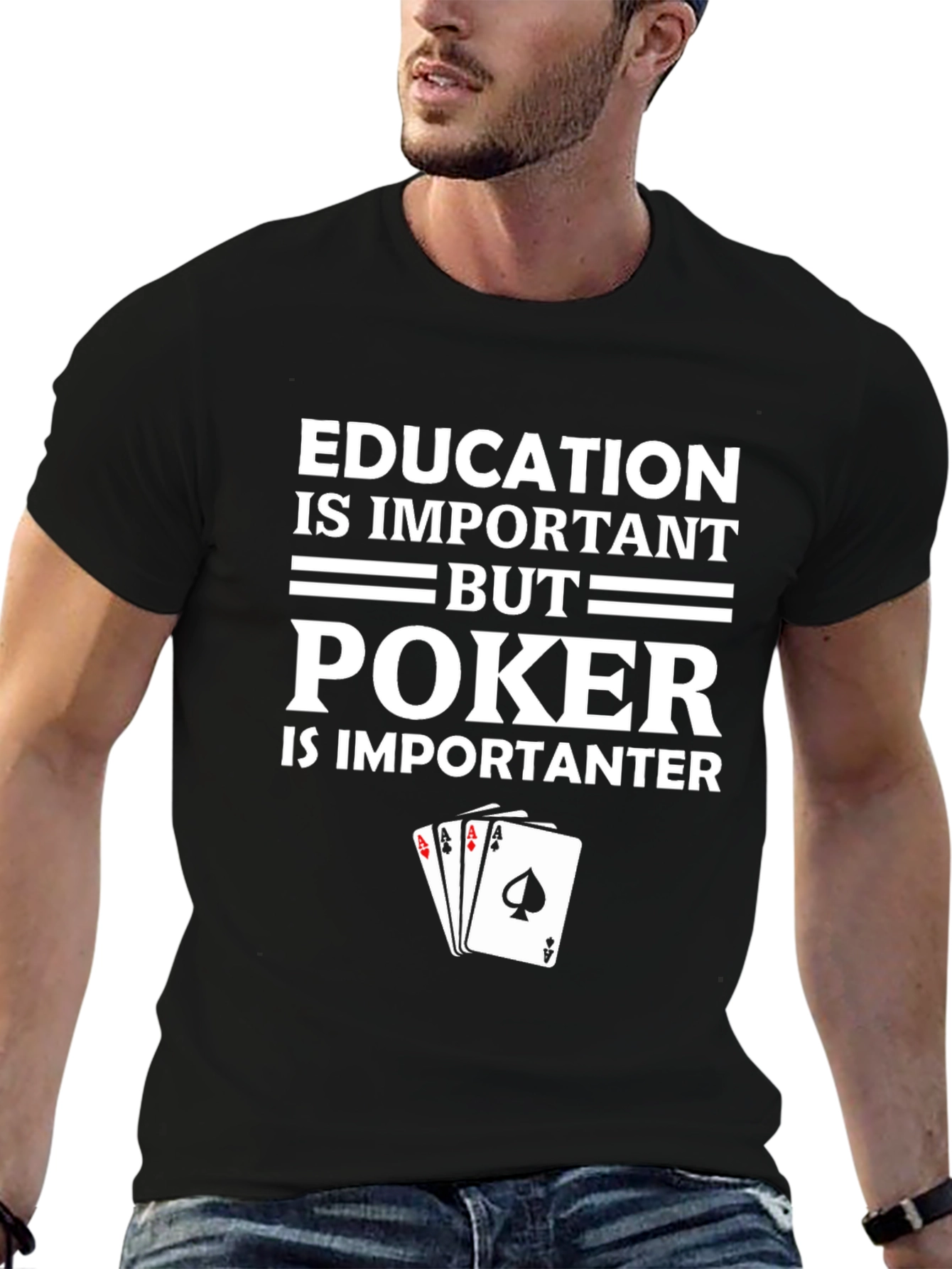 Poker Player Graphic T-Shirt