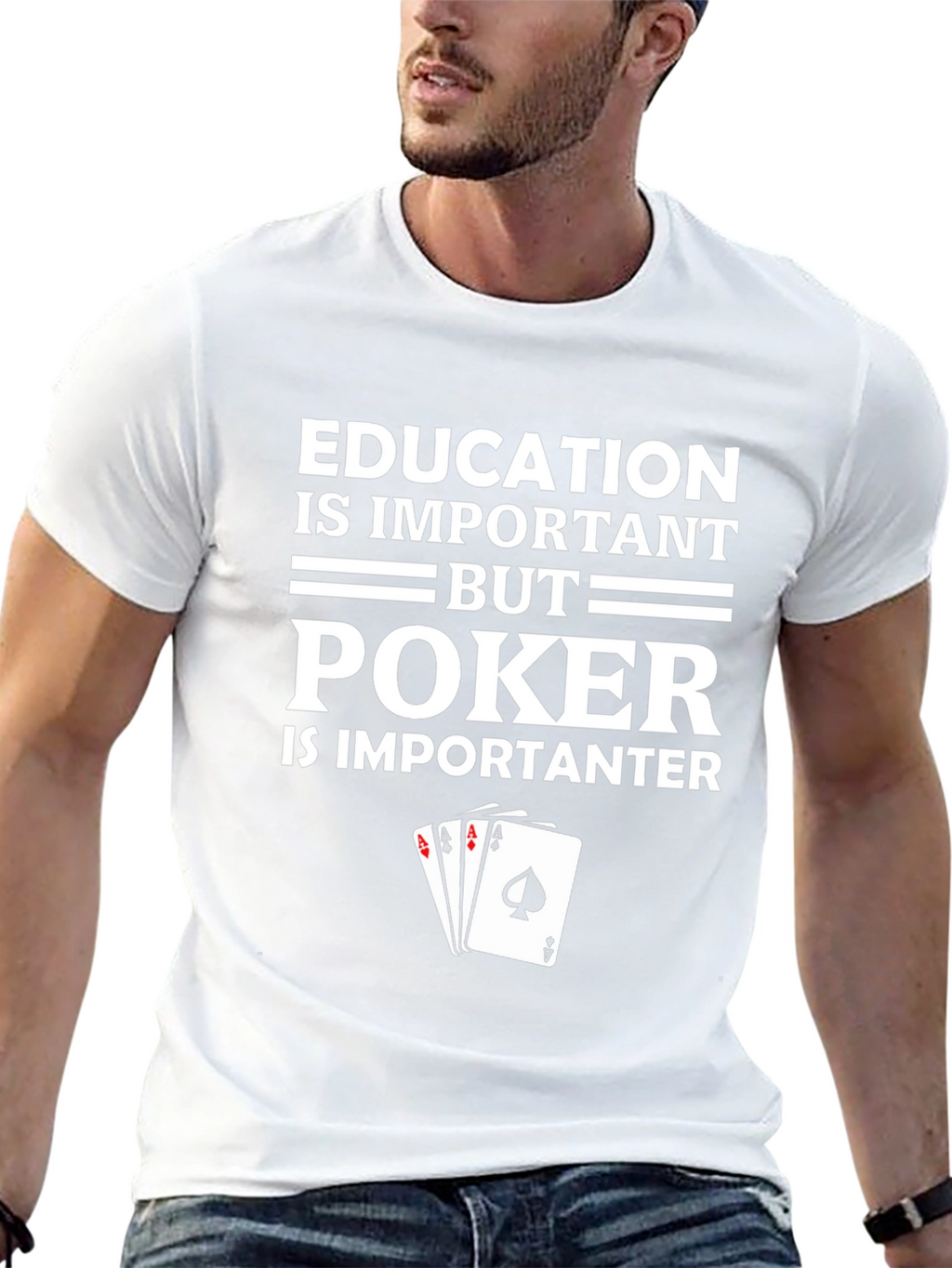 Poker Player Graphic T-Shirt