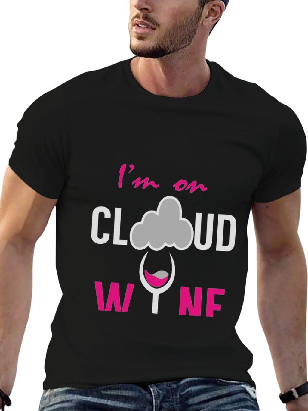 Im on Cloud Wine Graphic T-Shirt
