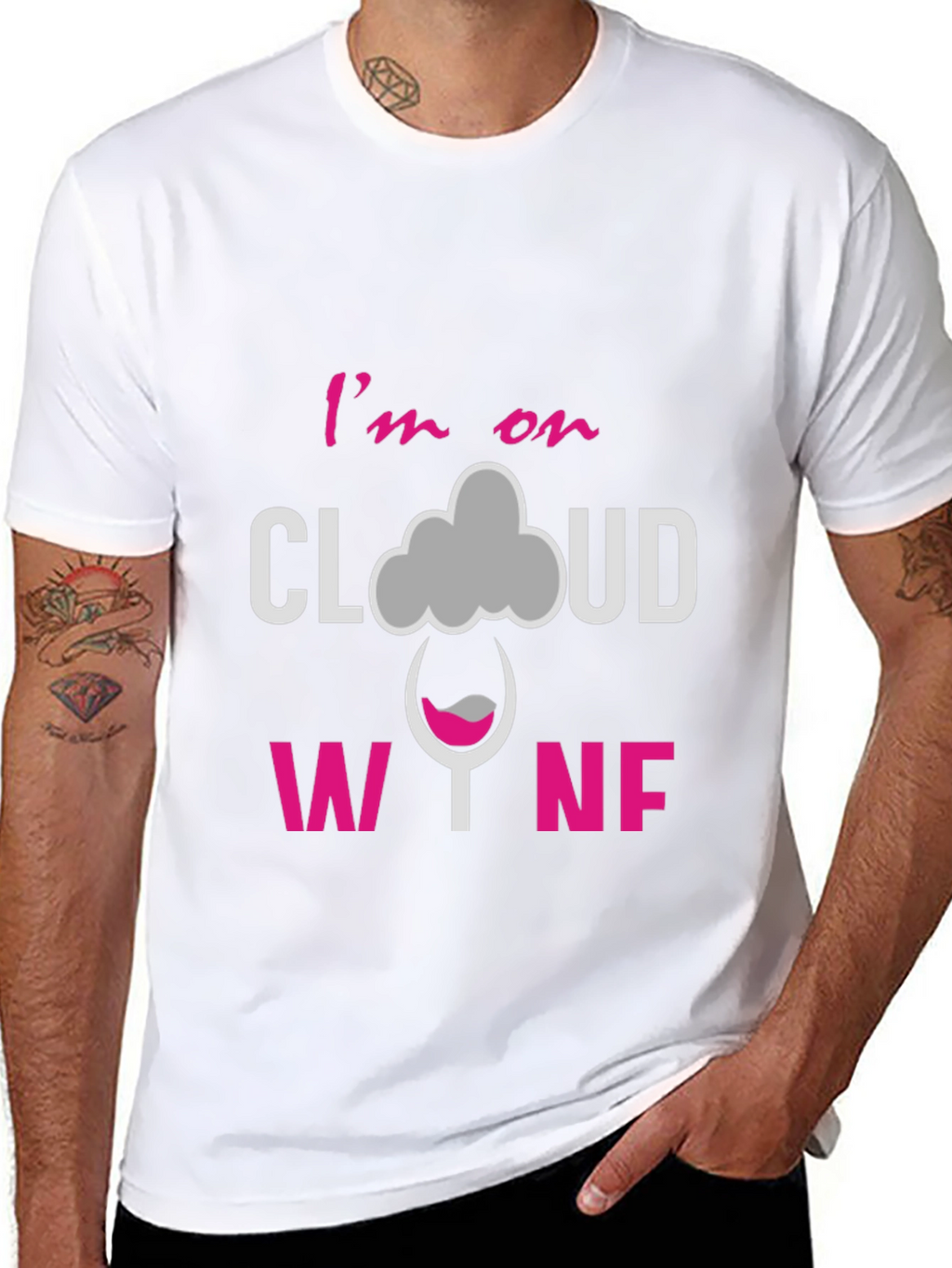 Im on Cloud Wine Graphic T-Shirt