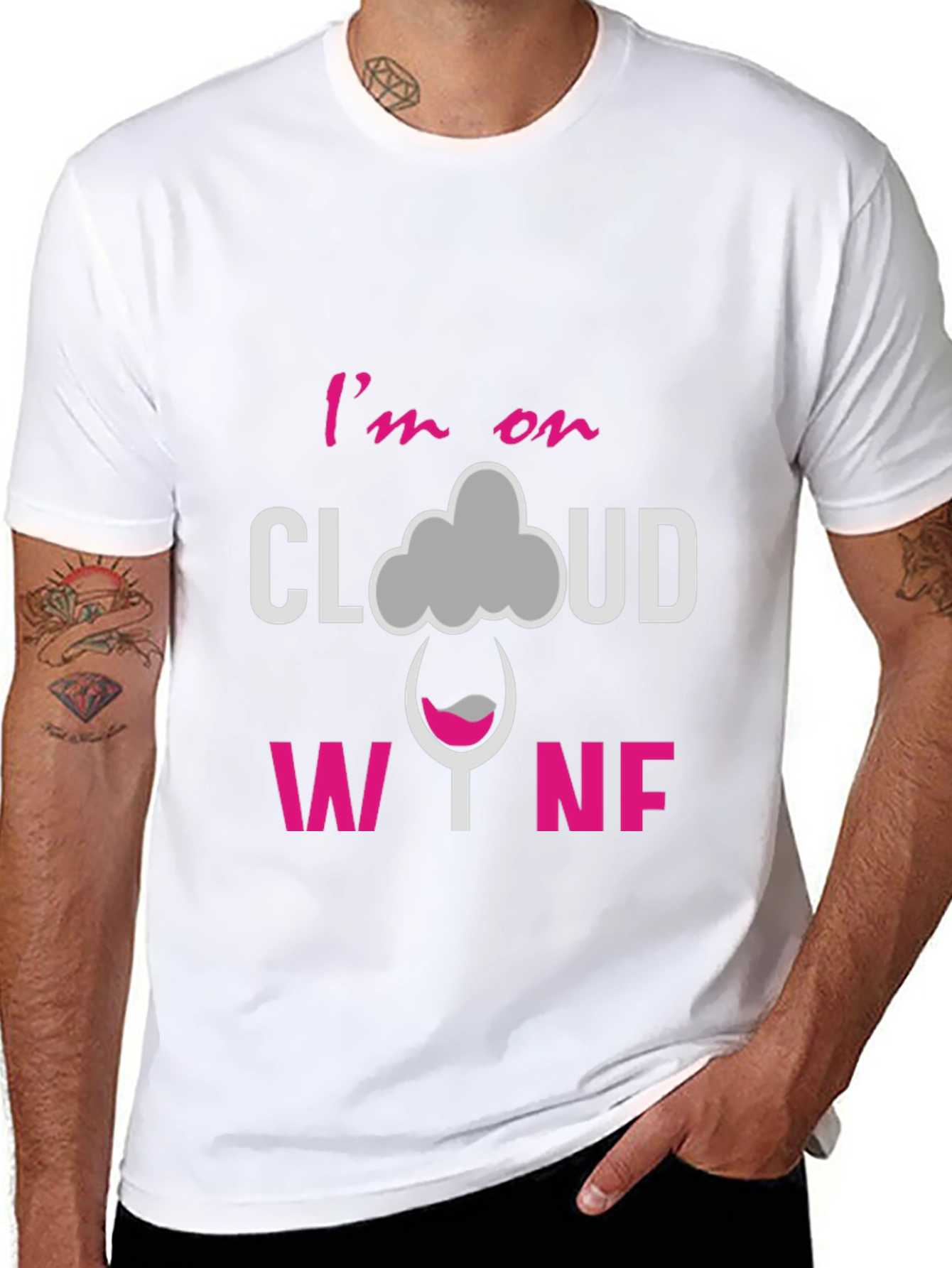 Im on Cloud Wine Graphic T-Shirt