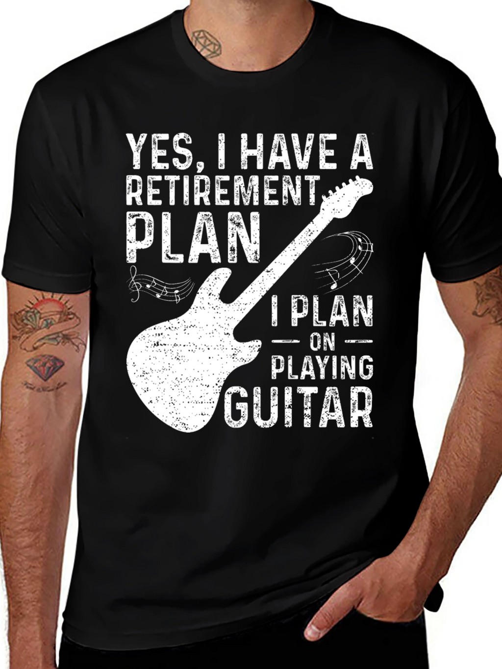 Retirement Plan Guitar T-Shirt
