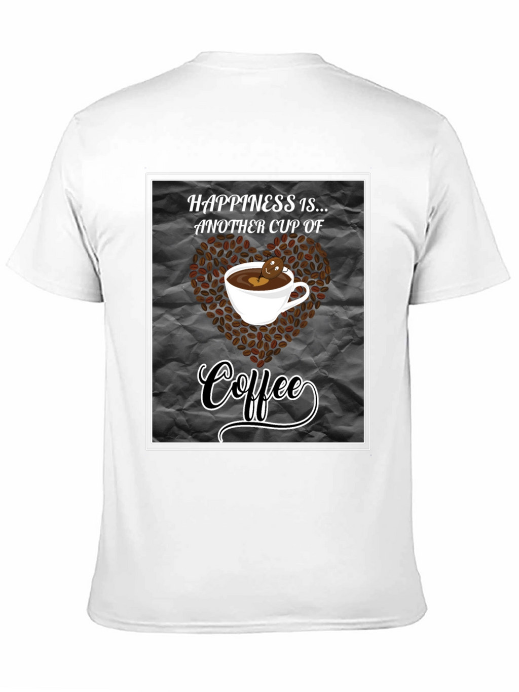 Happiness is Coffee Black T-Shirt